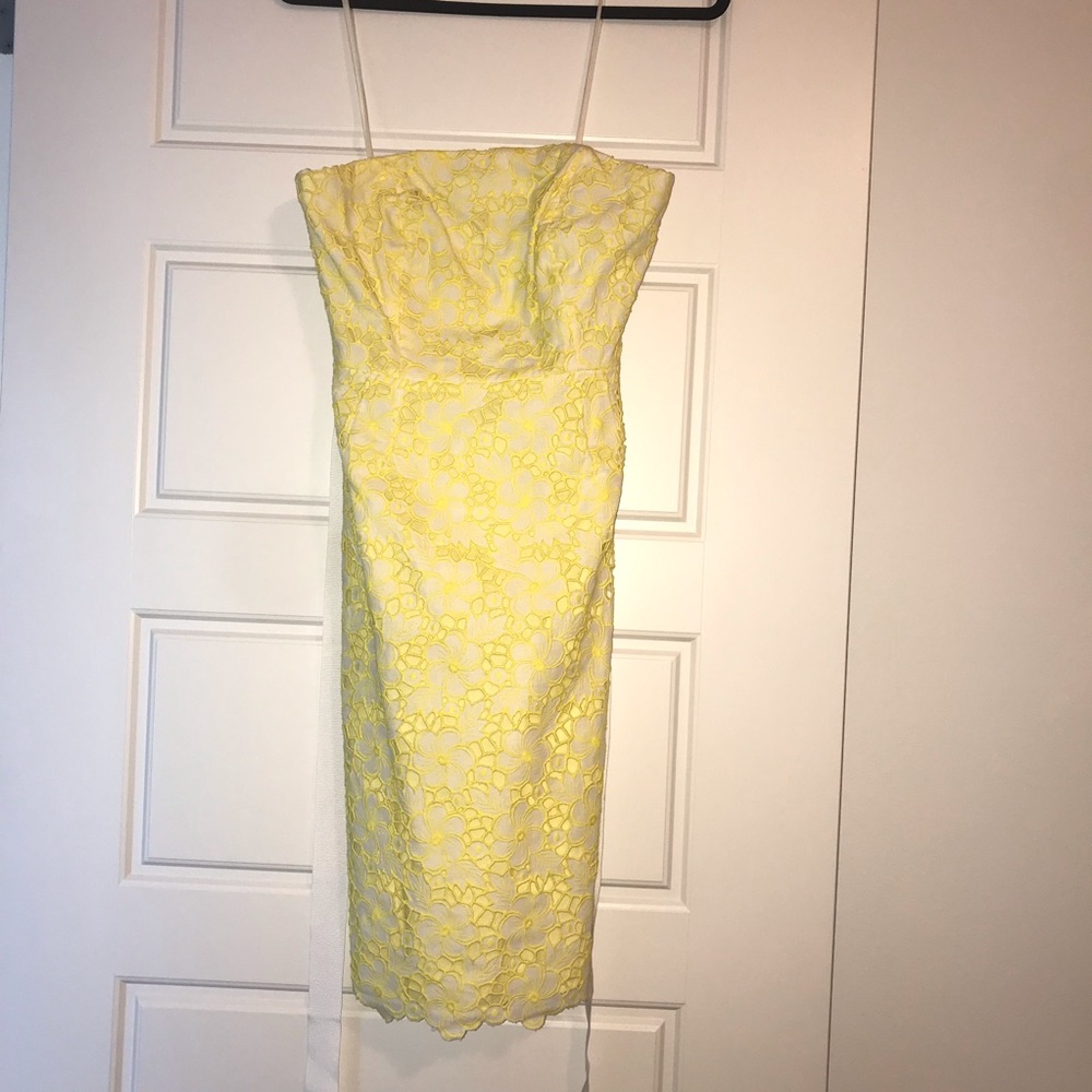 Lilly Yellow overlay dress
